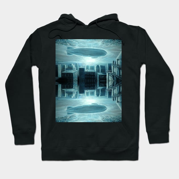 1930-s Cityscape Hoodie by SPACE ART & NATURE SHIRTS 